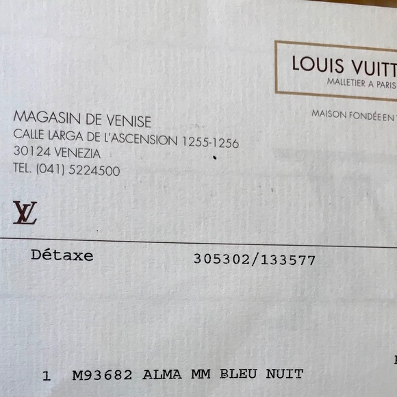 2️⃣✖️ ♓️🅿️ ⚜️Louis Vuitton Alma Bleu Nuit Bag⚜️ - Picture 7 of 12